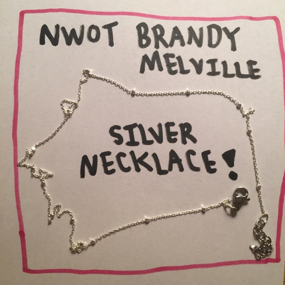 NWOT Brandy Melville Mini Silver Beaded Necklace